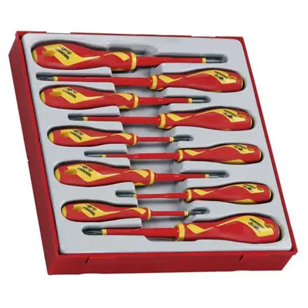 Teng Tools-10 Pc Vde Screwdriver Set Tc-Tray-Ttdv910N: Approved For Live Working Up To 1