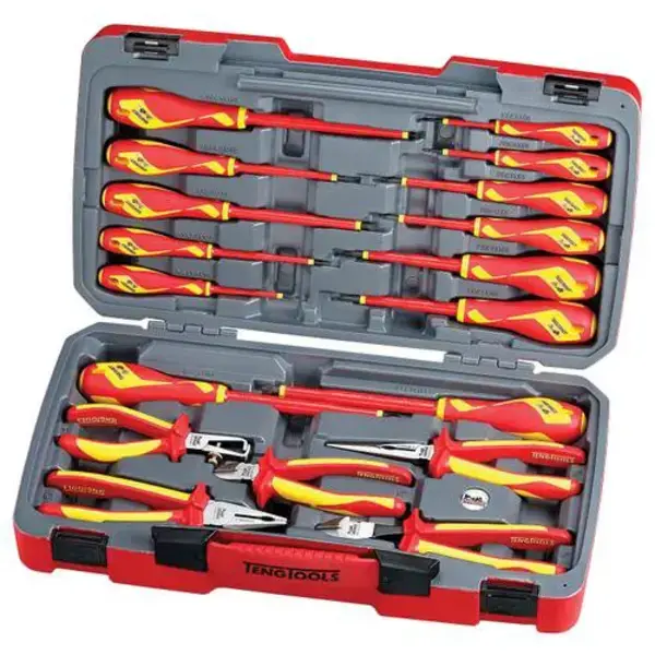 Teng Tools-158 Pc Vde Pliers & Screwdriver Set-Tv18N: Approved For Live Working Up To 1