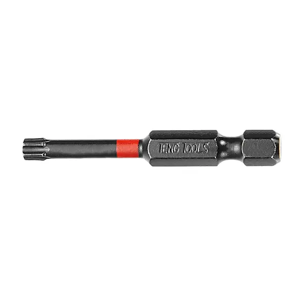 Teng Tools-1Pc 1/4" Tx27 Impact Screwdriver Bit 50Mm-Txp5002701: Designed For Higher Torsion;For Use With 1/4" Hex Drive Bit Holders And Accessories ;Designed For Use With Fastenings With An Internal Tx Hole
