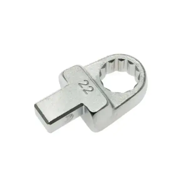 Teng Tools-22Mm Ring Insert Tool 14 X 18Mm-690822: 12 Point Bi-Hexagon Ring End For Easier Alignment To The Fastening;14 X 18Mm Rectangular Fitting ;For Use With Quick Change Open End Torque Wrenches;Ideal For Use In Confined Spaces;Easy To Change ;Satin Finish Chrome Vanadium Steel