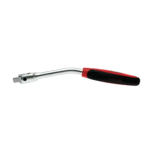 Teng Tools-3/8" Dr Flex Handle 250Mm W/Bend-M380010A: Designed For Extra Torque To Use With Stubborn Nuts And Bolts;Ball Bearing Socket Retainer On The Square Drive For Secure Grip;Chrome Vanadium;Satin Finish For A Better Grip When Handling Sockets;Ergonomically Designed Bi-Material Handle For Easy Use Particularly In Wet Or Oily Conditions;Designed And Manufactured To Din3122F