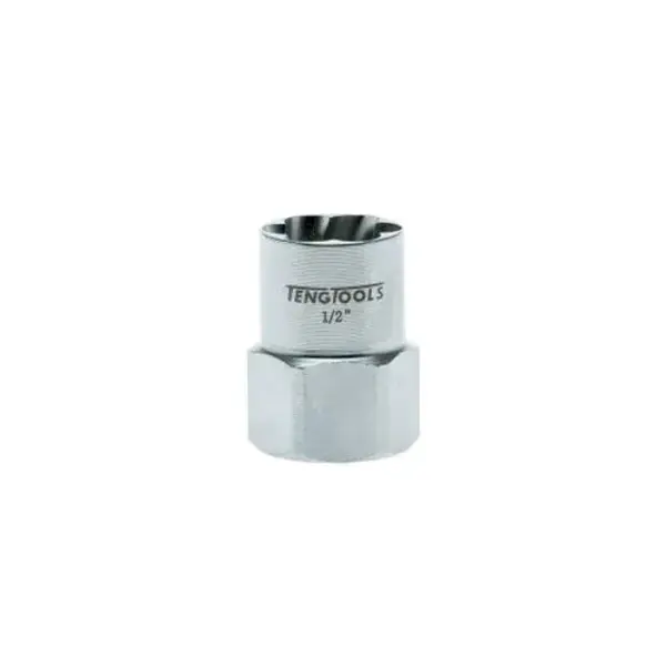 Teng Tools-3/8" Dr Hex Extractor 1/2"-St38116: Designed For Removing Rounded Or Damaged Bolt Heads