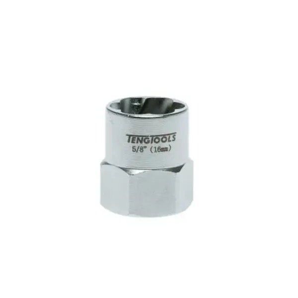 Teng Tools-3/8" Dr Hex Extractor 16Mm-St38316: Designed For Removing Rounded Or Damaged Bolt Heads
