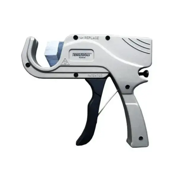Teng Tools-42Mm P.V.C. Cutter Gun-Tfp01: Cuts Pex Or Xlpe Polythene Tubing And Other Similar Soft Plastic Piping Up To 42Mm Diameter;Gives A Right Angled And Burr Free Cut;A Pistol Grip Style Handle For More Comfortable Use;A Simple Ratchet Mechanism Engages The Cutter Step By Step To Give More Control Over The Cutting Action