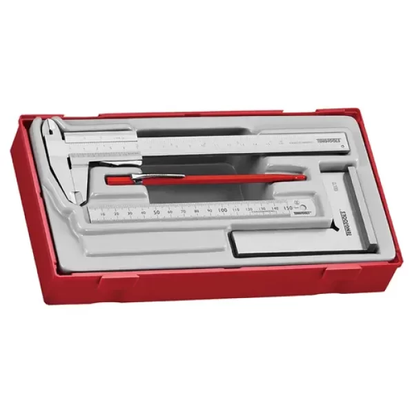 Teng Tools-4Pc Measuring Tool Set-Ttbm: Ideal For Engineers And Technicians;Includes A 4 Function Vernier Caliper
