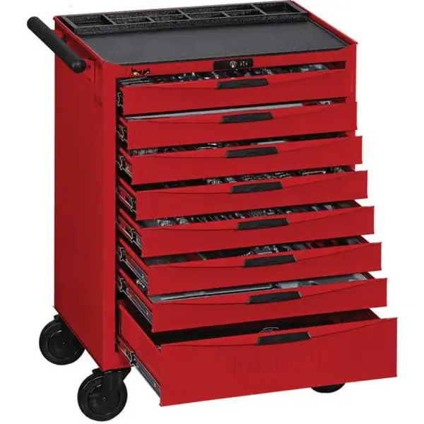 Teng Tools-546 Pc Mega Master Tool Set-Tcmm546N: A Complete Tool Kit Covering The Requirements Of Most Users;All The Tools Are Laid Out In Individual Tool Modules Using The Tengtools Tool Control System;Easy To See If Any Tools Have Been Mislaid Or Lost Helping To Prevent Leaving Them With The Work Piece;Supplied In A Red Tengtools 26" 8 Drawer Roller Cabinet ;A Comprehensive Selection Of Tools Using 7 Of The Available 8 Drawers Ensuring That Space Is Still Available To Add To The Kit If Needed