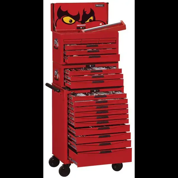 Teng Tools-715 Pc Mega Master Tool Kit-Tcmm715N: A Complete Tool Kit Covering The Requirements Of Most Users;The Tools Are Laid Out In Individual Tool Modules Using The Tengtools Tool Control System;Larger Tools Are Fitted To The Removable Free Standing Side Plate For Easier Storage And Use;Easy To See If Any Tools Have Been Mislaid Or Lost Helping To Prevent Leaving Them With The Work Piece;Supplied In A Red Tengtools 26