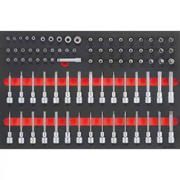 Teng Tools-85 Pc Eva Socket & Bits Set 1/4