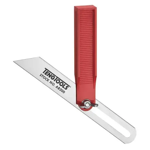 TENG TOOLS-Adjustable Bevel 200Mm Ab200-AB200 Teng Tools-Adjustable Bevel 200Mm Ab200-Ab200: Check Edges For Consistency By Sliding The Edge Over The Material;Duplicate Angles For Marking By Setting The Adjustable Blade;Straight And True Stainless Steel Blade For Accuracy;Plastic Stock For Reduced Weight And A Better Grip