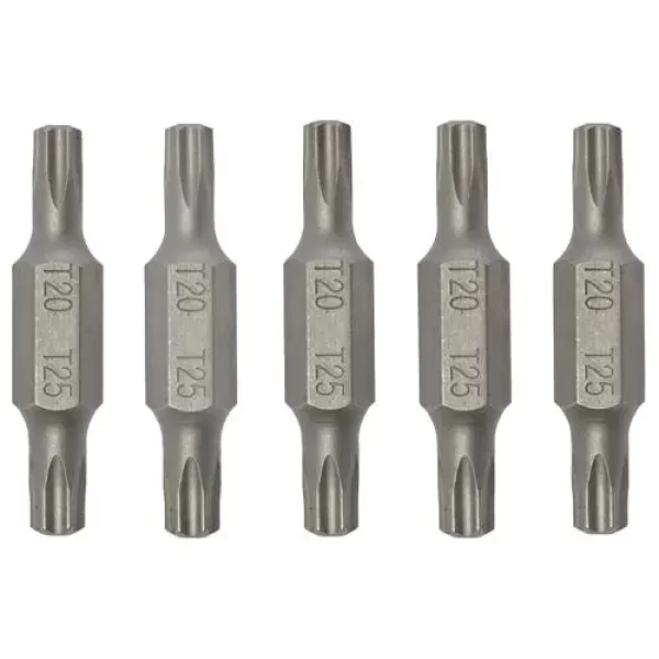Teng Tools-Bit Double Ended Tx20 X Tx25 5 Piece-Txx32202505: For Use With Fastenings With An Internal Tx Type Hole;Ideal For Use With Rechargeable And Electric Screwdrivers;Designed And Manufactured To Din Iso 1173