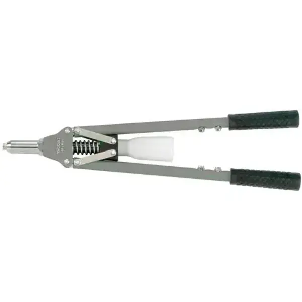 Teng Tools-Hd Long Arm Riveter 60R-Hrlr01: For Professional Use In Construction And Industrial Applications;Two Handed Grips Gives A Much Higher Capacity;3 Jaw Sizes Included;Plastic Container Collects The Spent Mandrels;Nose Bushes For Rivet Diameter 3.2