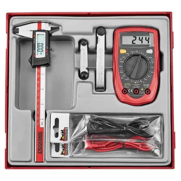 Teng Tools-Measuring Tool Set 3 Pcs-Tedimm: Ideal For Machinists And Technicians;Includes A Digital 4 Function Caliper
