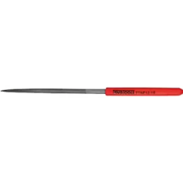Teng Tools-Needle File Barette-Ttnf12-08: 160Mm Long With A Plastic Handle For Use With More Detailed Work;Smooth Cut;Hand File Type