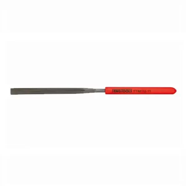 Teng Tools-Needle File Feather Edge-Ttnf12-11: 160Mm Long With A Plastic Handle For Use With More Detailed Work;Smooth Cut;Hand File Type