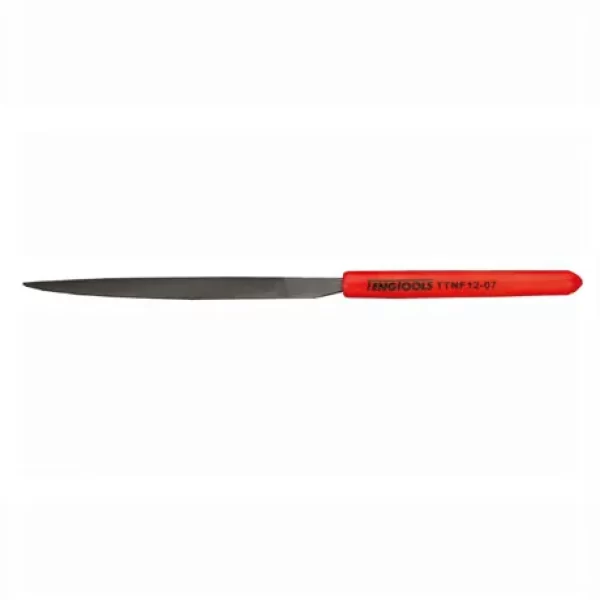 Teng Tools-Needle File Knife-Ttnf12-07: 160Mm Long With A Plastic Handle For Use With More Detailed Work;Smooth Cut;Hand File Type