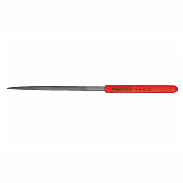 Teng Tools-Needle File Oval-Ttnf12-10: 160Mm Long With A Plastic Handle For Use With More Detailed Work;Smooth Cut;Hand File Type