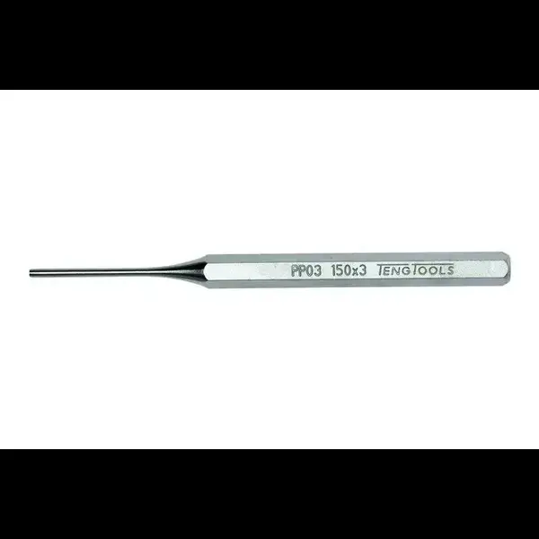 TENG TOOLS-Parallel Pin Punch 3Mm-PP03T Teng Tools-Parallel Pin Punch 3Mm-Pp03T: Special Tempered Steel Construction With Hardened Point For Longer Life;Overall Length 150Mm With Hexagon Grip And Rounded Shaft Area