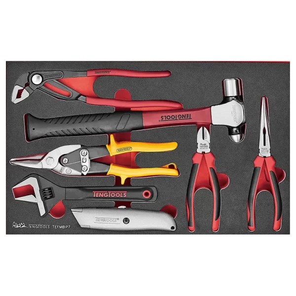 TENG TOOLS-Plier And Hammer Set 7 Pieces-TEFMBP7 Teng Tools-Plier And Hammer Set 7 Pieces-Tefmbp7: Includes Pliers