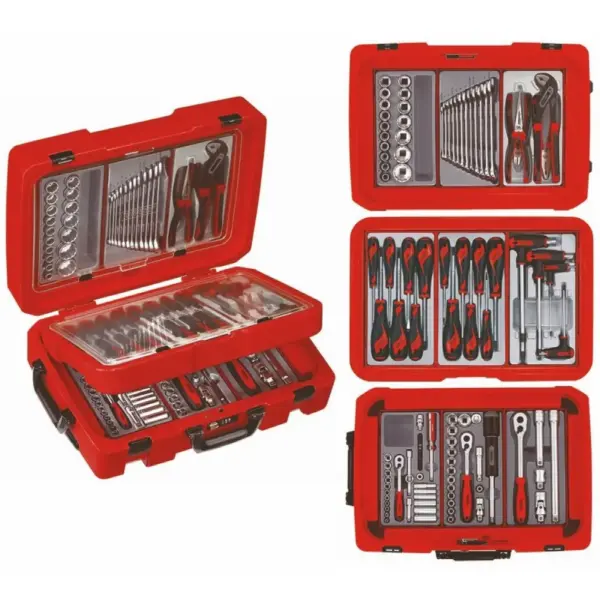 Teng Tools-Service Case Tool Set-Sc01: Ideal For Technicians;Supplied In The Unique Tengtools Service Case With The Tools Supplied In 9 Tengtools Tc1 Modules;Hard Wearing Flight Case Style Carrying Case With A Combination Lock And Secure Catches;Complete With Fixed Castor Wheels And Retractable Handle For Easy Carrying