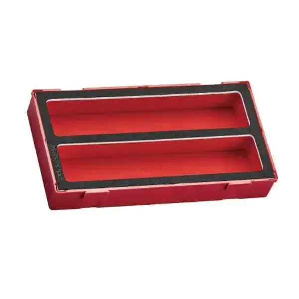 Teng Tools-Teng - Tool Box Storage Eva Tray 2 Sections-Tea02: Storage Module With 2 Compartments;Three Colour Pre-Cut High-Density Eva Foam;Ideal For Storing Small Items As Part Of A Tool Kit Or Work Station;Removable Lid And Dove Tail Joints;Organised In A Foam Inlay Module Size 1 (Foam1)