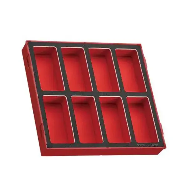 Teng Tools-Teng - Tool Box Storage Eva Tray 8 Sections-Ted01: Storage Module With 8 Compartments;Three Colour Pre-Cut High-Density Eva Foam;Ideal For Storing Small Items As Part Of A Tool Kit Or Work Station;Removable Lid And Dove Tail Joints;Organised In A Foam Inlay Module Size 2 (Foam2)