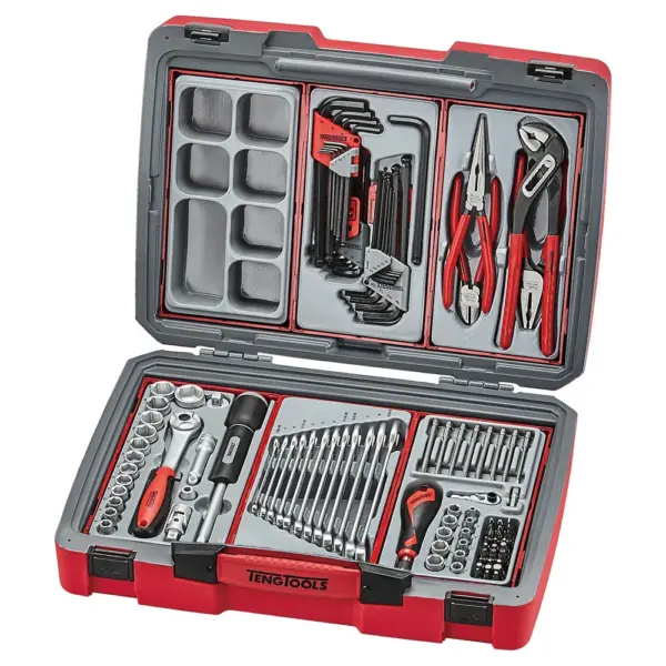 Teng Tools-Tool Kit Tc-6T 114 Piece-Tc-6T01: Supplied In The Unique Tengtools Service Case With The Tools Supplied In 6 Tengtools Tc1 Modules.;Hard Wearing Carrying Case With Distinctive Branding.;Robust Moulded Body With Built In Strength And Durability.;Handle On Side Make It Easy To Carry