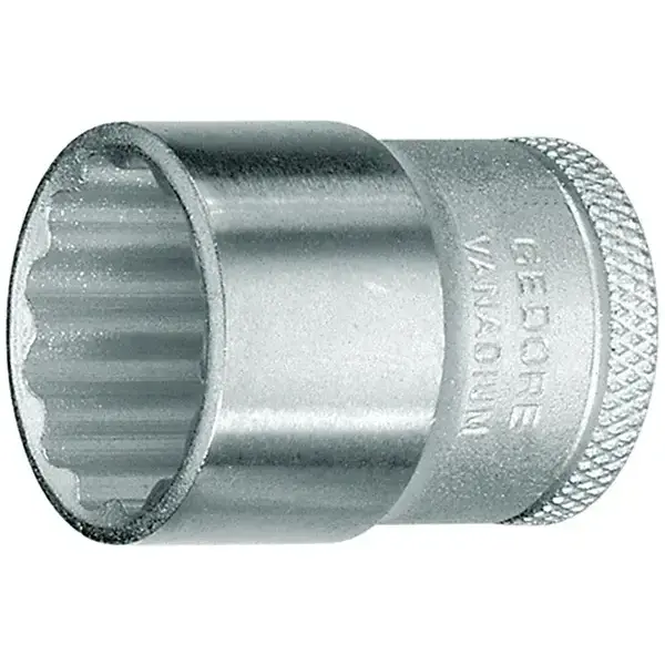 GEDORE-Manually Operated Sockets With Thin Walls And Knurled Base. Chrome Vanadium Steel 31Crv3. Chrome Plated And Polished. In Accordance With Sans 1113 And Din 3124.-D 30 12 Gedore-Manually Operated Sockets With Thin Walls And Knurled Base. Chrome Vanadium Steel 31Crv3. Chrome Plated And Polished. In Accordance With Sans 1113 And Din 3124.-D 30 12: Manually Operated Sockets With Thin Walls And Knurled Base. Chrome Vanadium Steel 31Crv3. Chrome Plated And Polished. In Accordance With Sans 1113 And Din 3124.