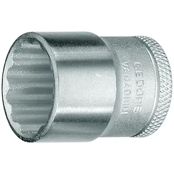 GEDORE-Manually Operated Sockets With Thin Walls And Knurled Base. Chrome Vanadium Steel 31Crv3. Chrome Plated And Polished. In Accordance With Sans 1113 And Din 3124.-D30 15 Gedore-Manually Operated Sockets With Thin Walls And Knurled Base. Chrome Vanadium Steel 31Crv3. Chrome Plated And Polished. In Accordance With Sans 1113 And Din 3124.-D30 15: Manually Operated Sockets With Thin Walls And Knurled Base. Chrome Vanadium Steel 31Crv3. Chrome Plated And Polished. In Accordance With Sans 1113 And Din 3124.