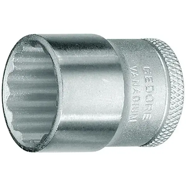 GEDORE-Manually Operated Sockets With Thin Walls And Knurled Base. Chrome Vanadium Steel 31Crv3. Chrome Plated And Polished. In Accordance With Sans 1113 And Din 3124.-D30 19 Gedore-Manually Operated Sockets With Thin Walls And Knurled Base. Chrome Vanadium Steel 31Crv3. Chrome Plated And Polished. In Accordance With Sans 1113 And Din 3124.-D30 19: Manually Operated Sockets With Thin Walls And Knurled Base. Chrome Vanadium Steel 31Crv3. Chrome Plated And Polished. In Accordance With Sans 1113 And Din 3124.