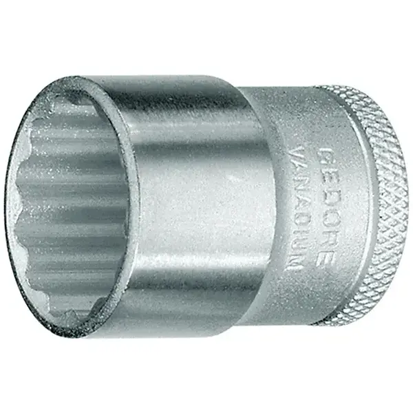 GEDORE-Manually Operated Sockets With Thin Walls And Knurled Base. Chrome Vanadium Steel 31Crv3. Chrome Plated And Polished. In Accordance With Sans 1113 And Din 3124.-D30 22 Gedore-Manually Operated Sockets With Thin Walls And Knurled Base. Chrome Vanadium Steel 31Crv3. Chrome Plated And Polished. In Accordance With Sans 1113 And Din 3124.-D30 22: Manually Operated Sockets With Thin Walls And Knurled Base. Chrome Vanadium Steel 31Crv3. Chrome Plated And Polished. In Accordance With Sans 1113 And Din 3124.