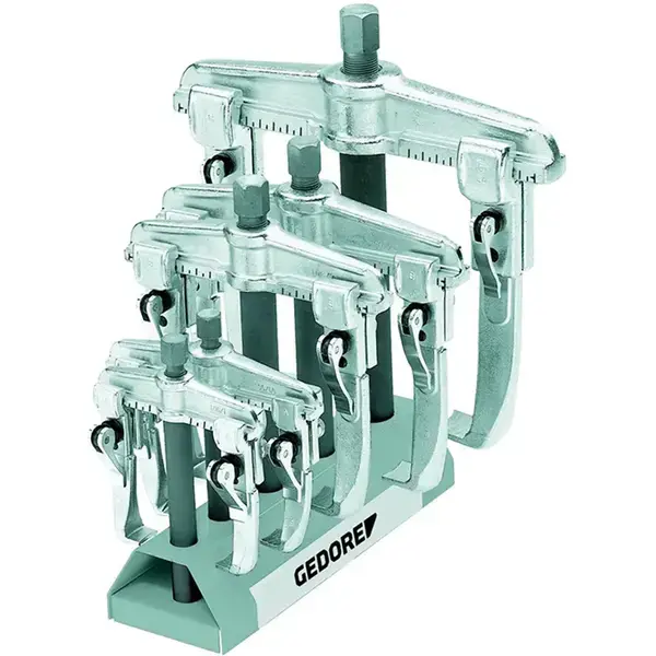 Gedore-Consisting Of 5 Pullers In Different Sizes With Standard Or Quick-Release Pulling Hook Or All-Steel Hook With Hook Brake
