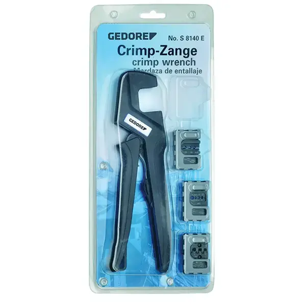 Gedore-Crimping Pliers Set Electronics (4 Pieces)-S 8140 J: Crimping Pliers Set Electronics (4 Pieces)