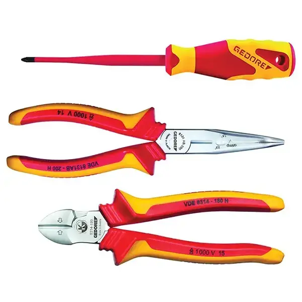 Gedore-With Vde Power Side Cutter And Vde Multiple Pliers
