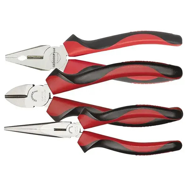 Gedore Red-Induction-Hardened Cutting Edges. 2-Component-Handle For A Hands-Friendly Transfer Of Force. Chrome-Vanadium Steel -R28002003: Induction-Hardened Cutting Edges. 2-Component-Handle For A Hands-Friendly Transfer Of Force. Chrome-Vanadium Steel