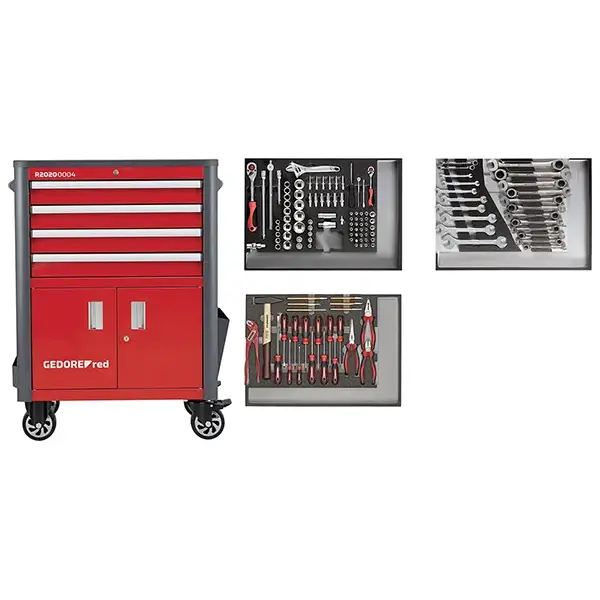 Gedore Red-Solid Sheet Steel Construction; Torsion-Resistant; High Load Capacity
