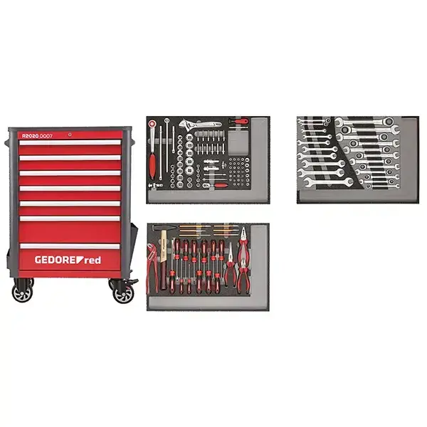 Gedore Red-Solid Sheet Steel Construction; Torsion-Resistant; High Load Capacity