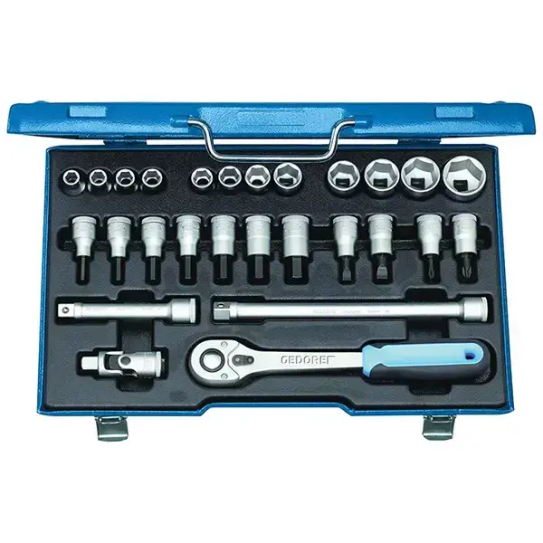 Gedore-With Forged; Tempered Hexagon (No. 19) Or Bi-Hexagon (No. D 19) Ud Profile Sockets; Hand-Operated