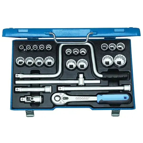 Gedore-With Forged; Tempered Hexagon (No. 19) Or Bi-Hexagon (No. D 19) Ud Profile Sockets; Hand-Operated