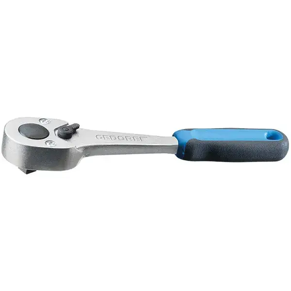 GEDORE-Return Angle Of Five Degrees. Non-Slip 2-Component Handle With Hanging Hole. For Hand-Operated Sockets And Accessories With Square Drive. Ball Locking Device. Gedore Vanadium Steel 31Crv3; Chrome Plated.-2093 U-10 Gedore-Return Angle Of Five Degrees. Non-Slip 2-Component Handle With Hanging Hole. For Hand-Operated Sockets And Accessories With Square Drive. Ball Locking Device. Gedore Vanadium Steel 31Crv3; Chrome Plated.-2093 U-10: Return Angle Of Five Degrees. Non-Slip 2-Component Handle With Hanging Hole. For Hand-Operated Sockets And Accessories With Square Drive. Ball Locking Device. Gedore Vanadium Steel 31Crv3; Chrome Plated.