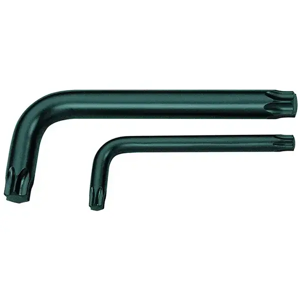 Gedore-Made From Chrome Vanadium Steel 59Crv4. L-Shaped. Short Series. Gunmetal Finish.-43Tx T60: Made From Chrome Vanadium Steel 59Crv4. L-Shaped. Short Series. Gunmetal Finish.