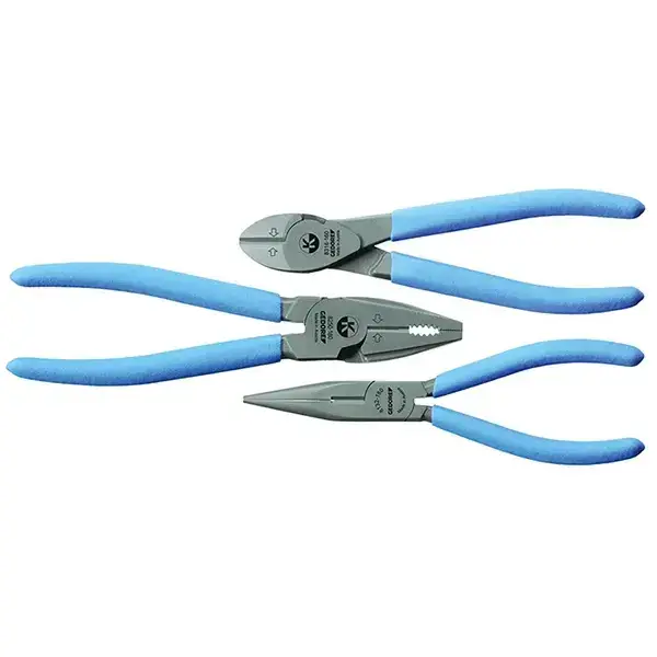 Gedore-Tl = Steel-Grey; With Blue Dipped Non-Slip Handles
