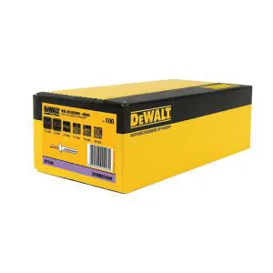 DEWALT-(DFMN6550M): Dewalt Nylon Nail-In Anchor Mushroom Head 6.5X50Mm (Pack Of 100)