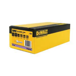 DEWALT-(DFMN6550): Dewalt Nylon Nail-In Anchor Round Head 6.5X50Mm (Pack Of 100)