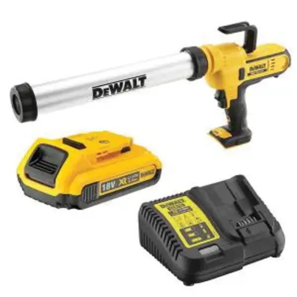 DEWALT-(DCE580D1-XE): Dewalt 18V Xr Caulking Gun 300-600Ml