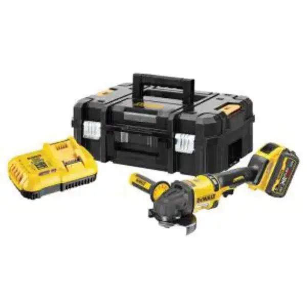DEWALT-(DCG418X1-XE): Dewalt 54V Xr Flexvolt Brushless 125Mm Angle Grinder - 9.0Ah Kit