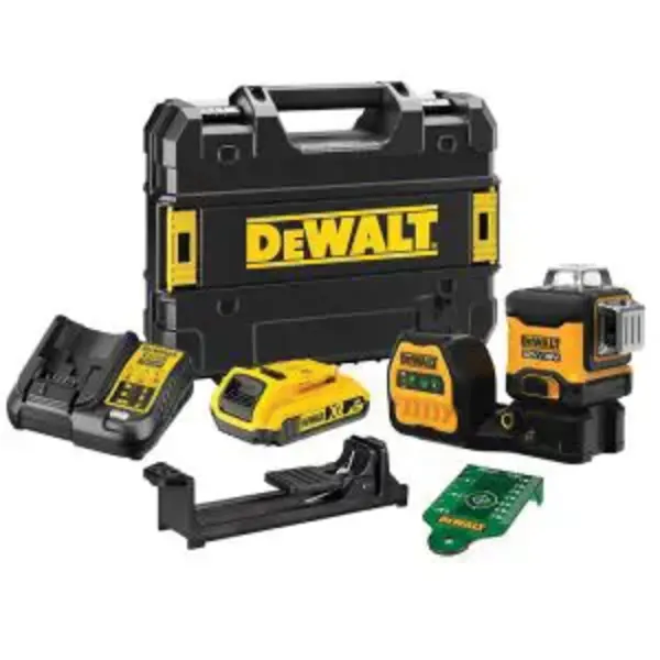 DEWALT-(DCE089D1G18-XE): Dewalt 18V/12V 3X360 Multiline Laser Green - Kit