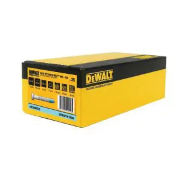 DEWALT-(DFMBT10100G): Dewalt Bluetip Screw-Bolt Hex 10X100 Galvanised (Pack Of 25)