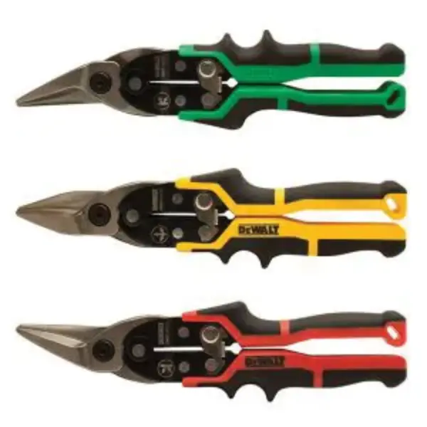 DEWALT-(DWHT14676) DEWALT-(DWHT14676): Dewalt 3 Piece Ergo Aviation Snip Set