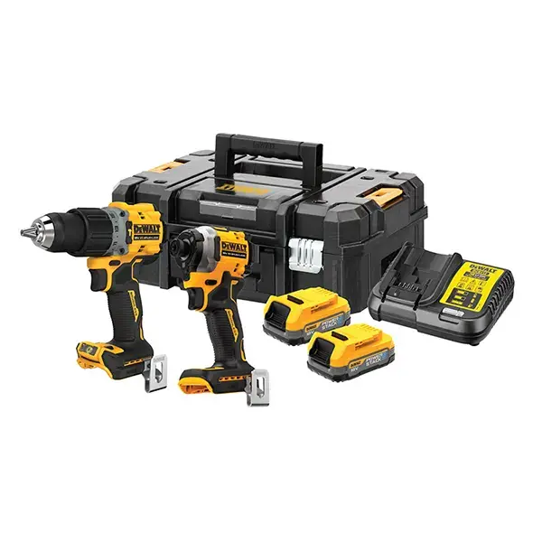 DEWALT-(DCK2050E2T-XE) DEWALT-(DCK2050E2T-XE): Dewalt 18V Xr 2 Piece Kit - Compact Powerstack Kit