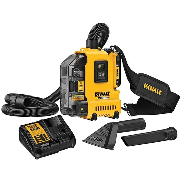 DEWALT-(DWH161D1-XE) DEWALT-(DWH161D1-XE): Dewalt 18V Xr Li-Ion Brushless Universal Dust Extractor Kit